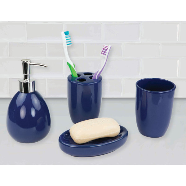 Wayfair Basics® Bath Accessory 4 Piece Bathroom Accessory Set & Reviews